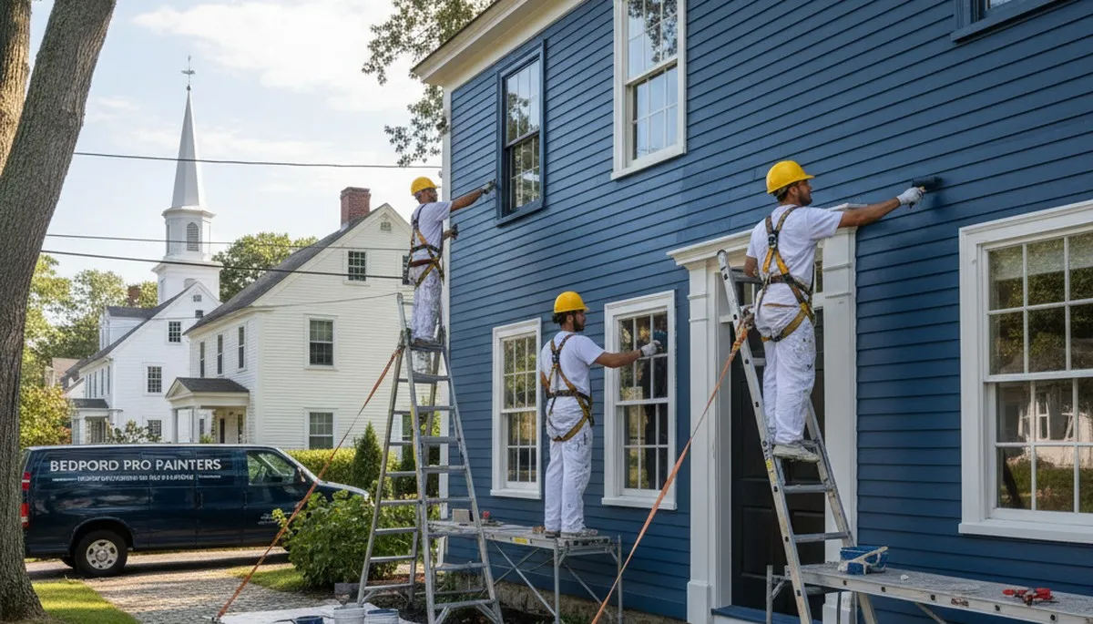 Professional painters in Burlington, MA providing interior and exterior painting services