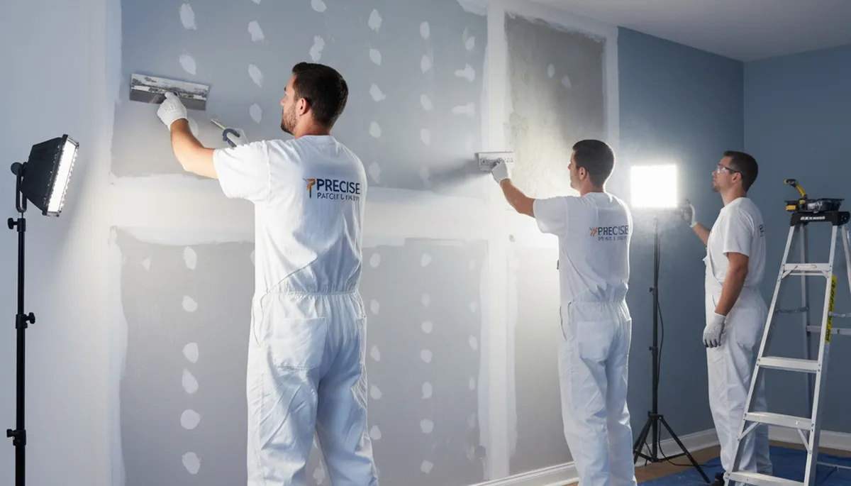 Drywall repair in Burlington, MA for cracks and holes by Burlington Paint Pros