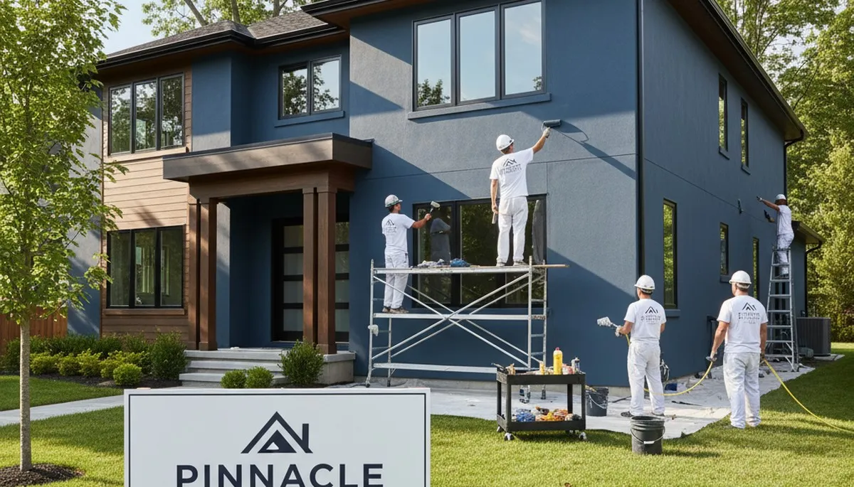 Exterior house painting in Burlington, MA by professional painters to protect homes from weather damage