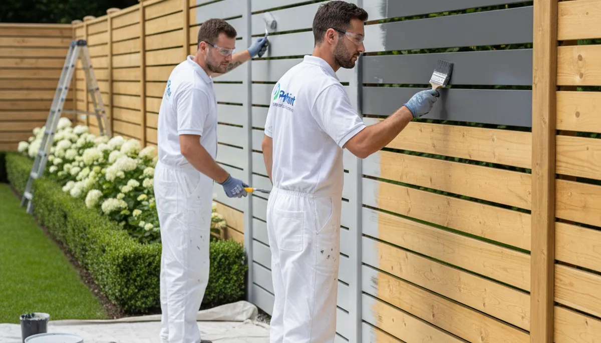 Fence painting service in Burlington, MA to protect wood and boost curb appeal