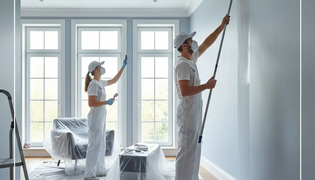 Interior house painting in Burlington, MA by Burlington Paint Pros