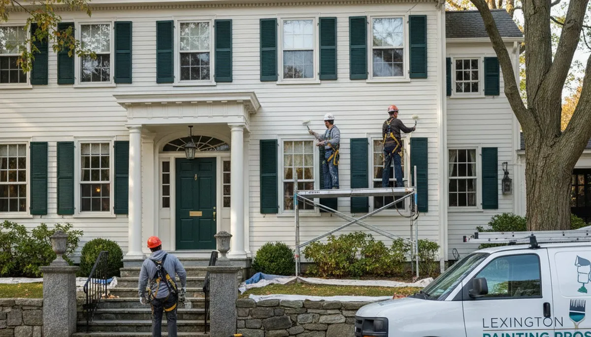 Painting contractor in Burlington, MA providing professional interior and exterior house painting services