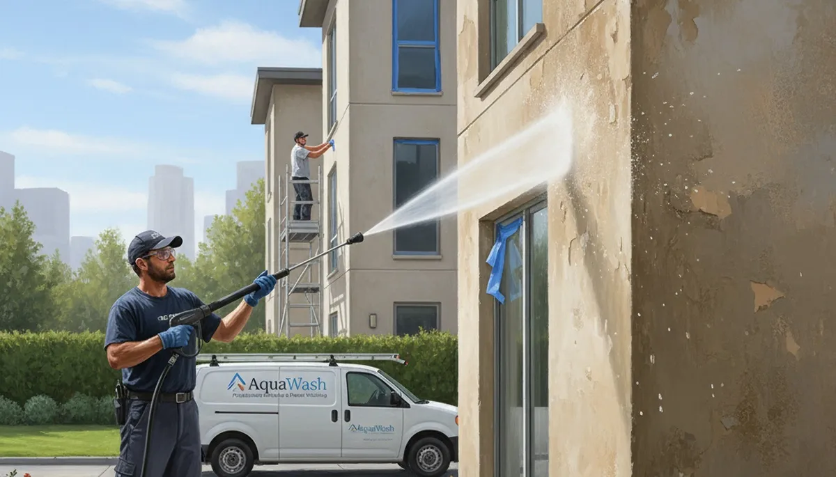 Pressure cleaning service in Burlington, MA for siding, decks, and driveways by Burlington Paint Pros